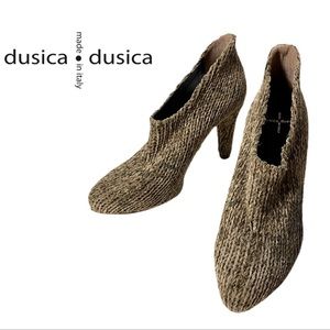 Dusica Made in Italy Woven Platform Heels